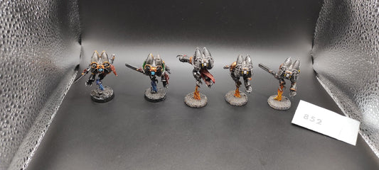 (5) Chaos Raptors METAL Chaos Space Marines Warhammer 40k -1297-