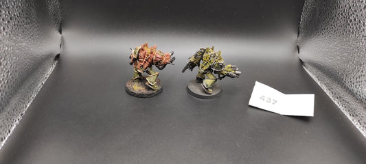 (2) Obliterators METAL Chaos Space Marines Warhammer 40k -1306-