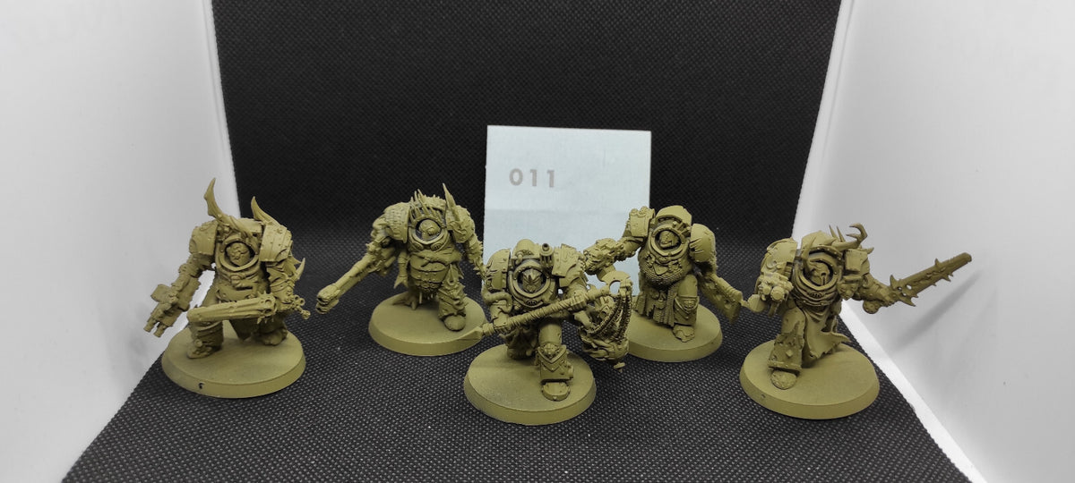 (5) Blightlord Terminators Death Guard Chaos Space Marines Warhammer 40k -2078-