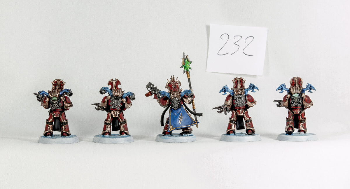(5) Rubic Marines Thousand Sons Chaos Space Marines Warhammer 40k -1921-