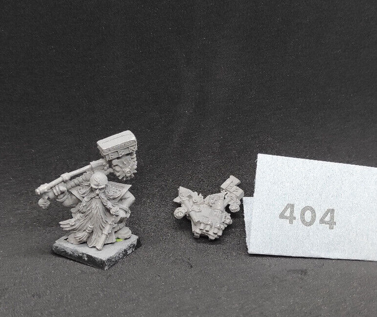 (1) Dwarf Master Engineer with Hammer Metal Warhammer Fantasy Miniatures -1824-