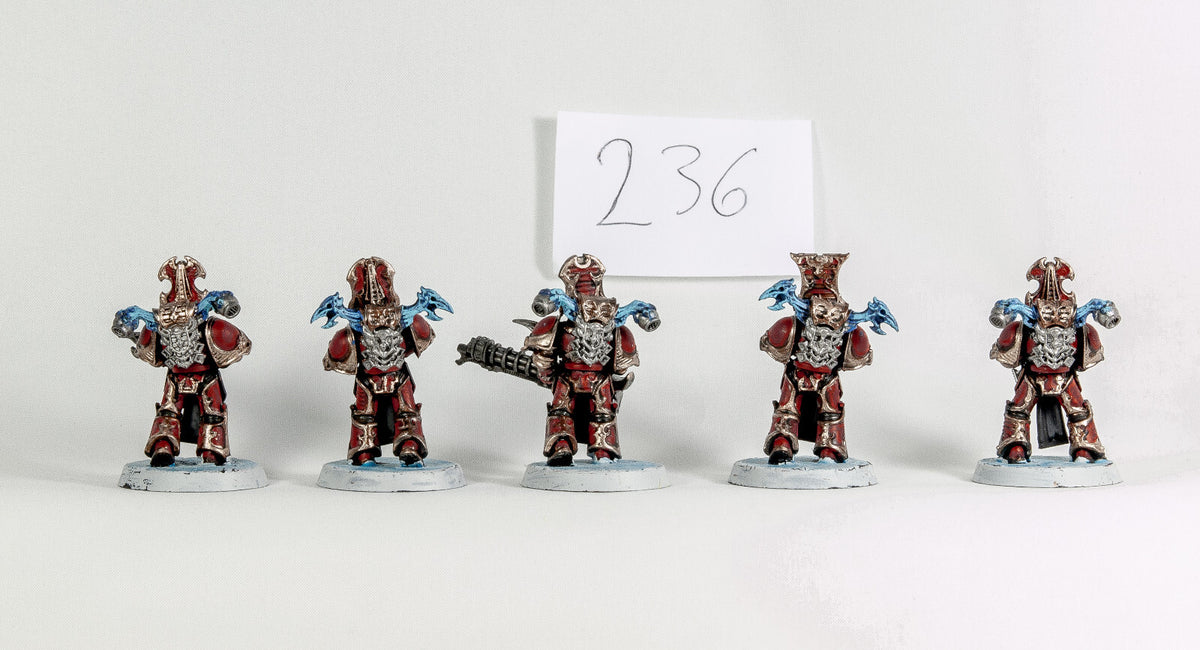 (5) Rubic Marines Thousand Sons Chaos Space Marines Warhammer 40k -1924-