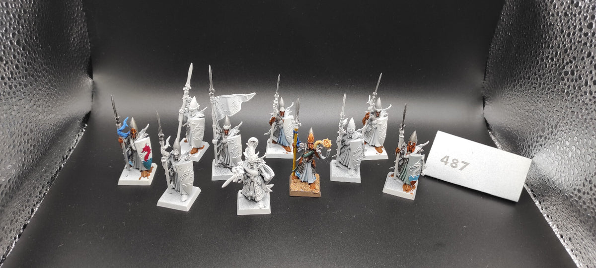 (10) Lothern Sea Guard High Elves Warhammer Fantasy Miniatures -2292-