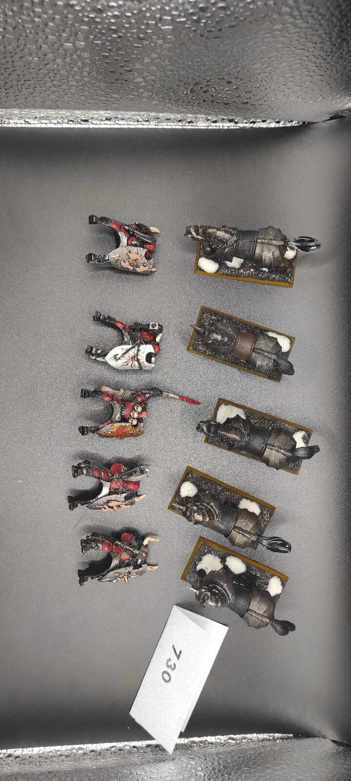 (5) Chaos Knights METAL Warriors of Chaos Warhammer Fantasy Miniatures -2067-