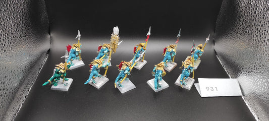 (10) Temple Guards METAL Lizardmen Warhammer Fantasy Miniatures -1018-