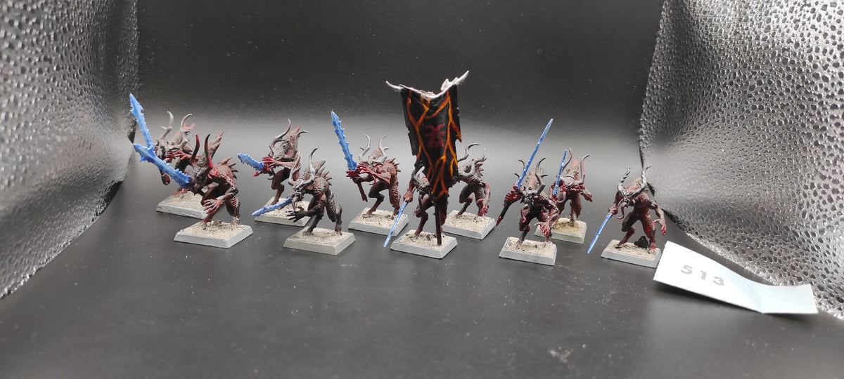 (10) Bloodletters Daemons of Chaos Warhammer Fantasy Miniatures -2490-