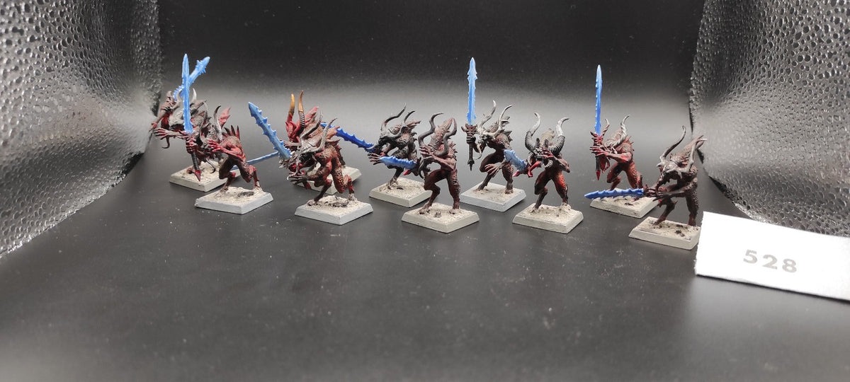 (10) Bloodletters Daemons of Chaos Warhammer Fantasy Miniatures -2492-