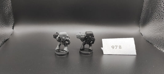 (2) Devastator Heavy Plasma Dark Angels Space Marines Warhammer 40k -1973-