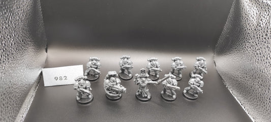 (10) Tactical Space Marines Dark Angels Space Marines Warhammer 40k -1976-