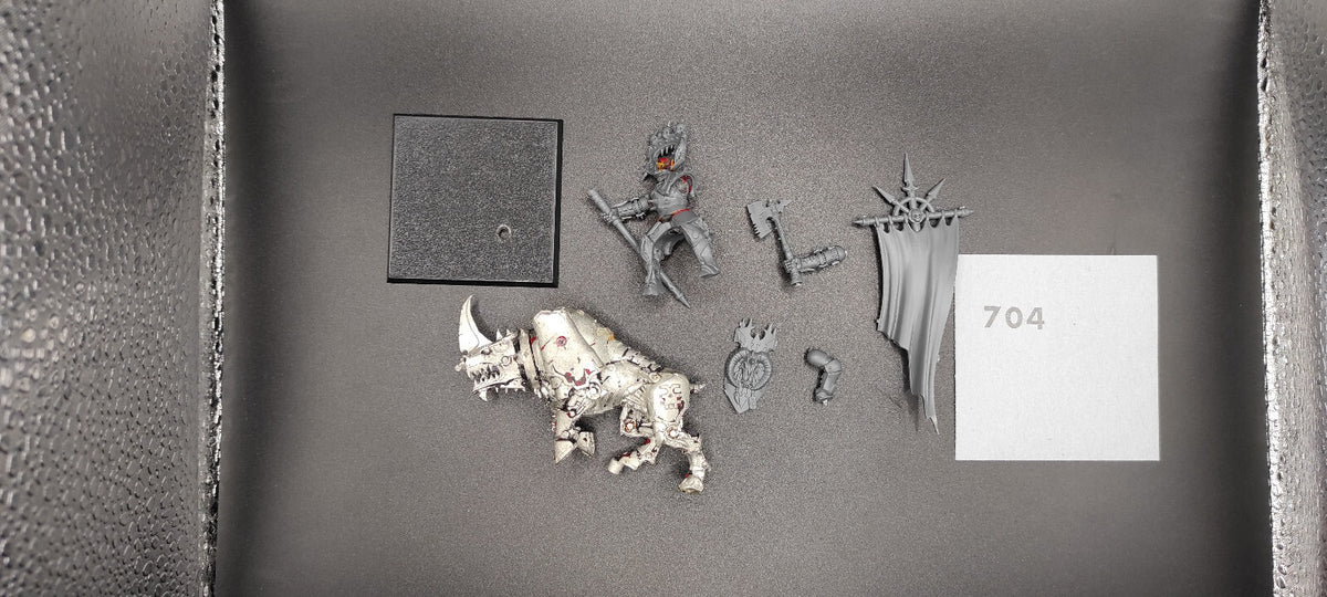 (1) Lord on Juggernaut Converted Warriors of Chaos Warhammer Fantasy Miniatures -2466-
