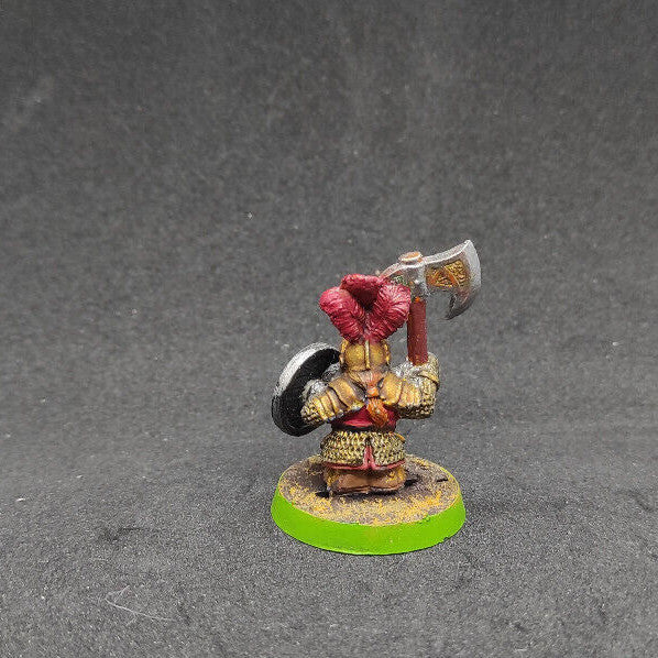(1) Dwarf Warrior Hero Painted OOP Warhammer Fantasy Miniatures -1838-