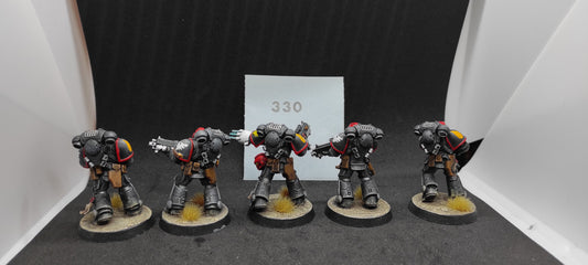 (5) Death Company Intercessors Painted Blood Angels Space Marines Warhammer 40k -2257-
