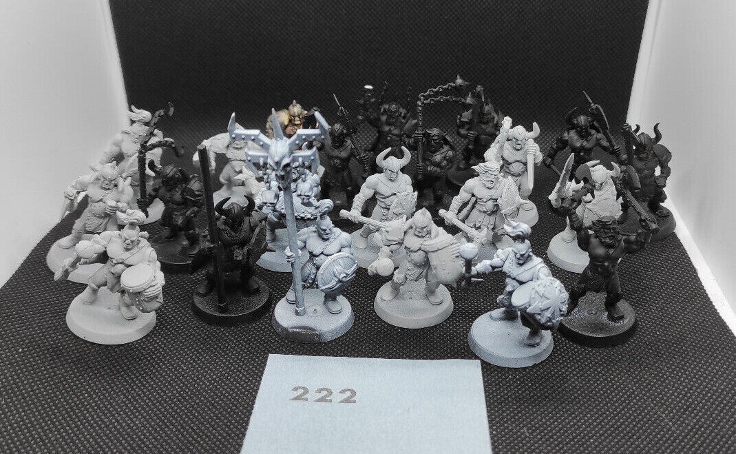 (20) Chaos Marauders Warriors of Chaos Warhammer Fantasy Miniatures -1341-