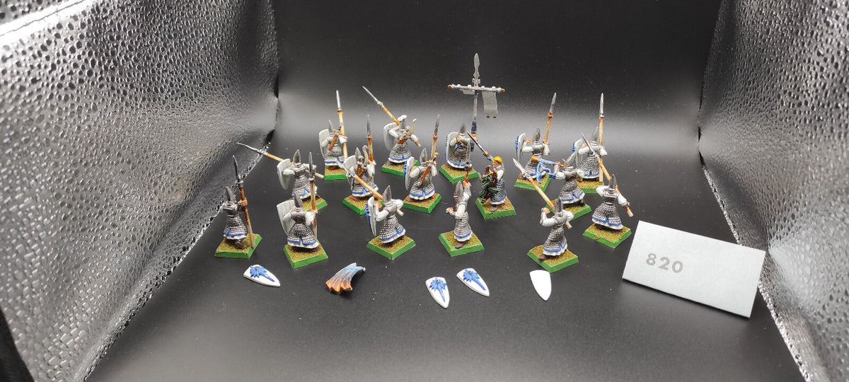 (16) Elves Spearman Guards High Elves Warhammer Fantasy Miniatures -2349-