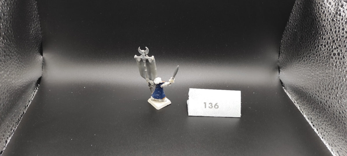 (1) Converted Battle Standard Bearer High Elves Warhammer Fantasy Miniatures -2366-