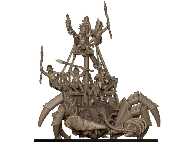 Coast Goblin Giant Crew Shaman - Highlands Miniatures (1)
