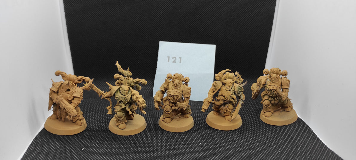 (5) Plague Marines Death Guard Chaos Space Marines Warhammer 40k -2141-