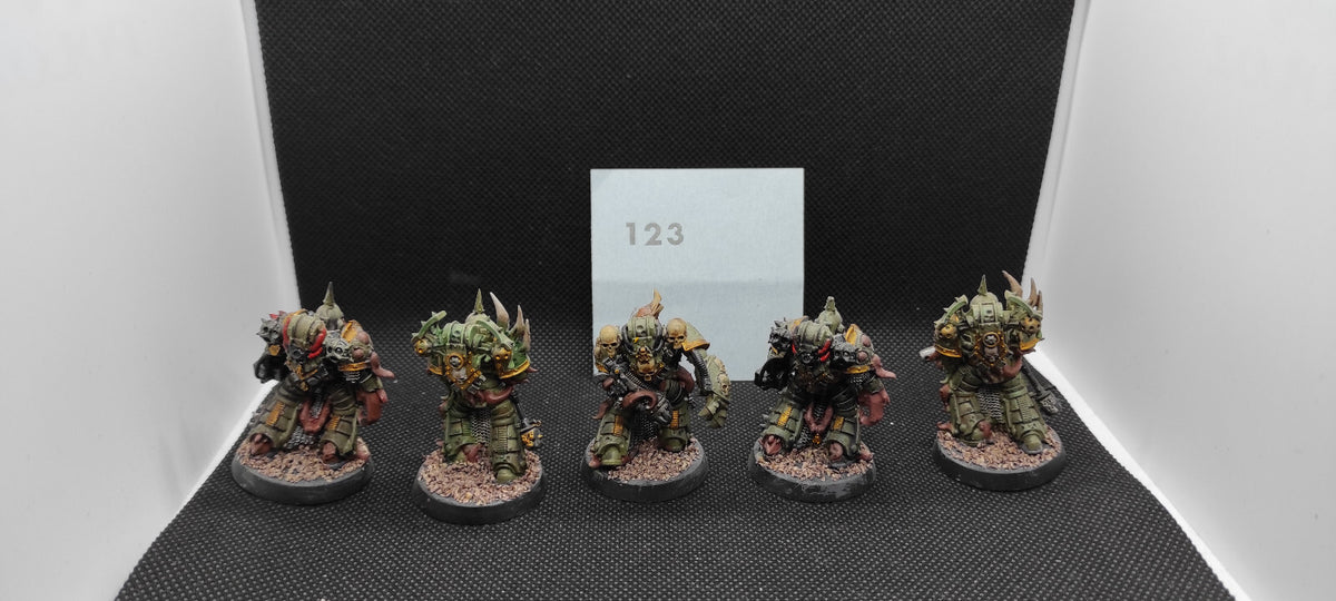 (5) Plague Marines Death Guard Chaos Space Marines Warhammer 40k -2142-