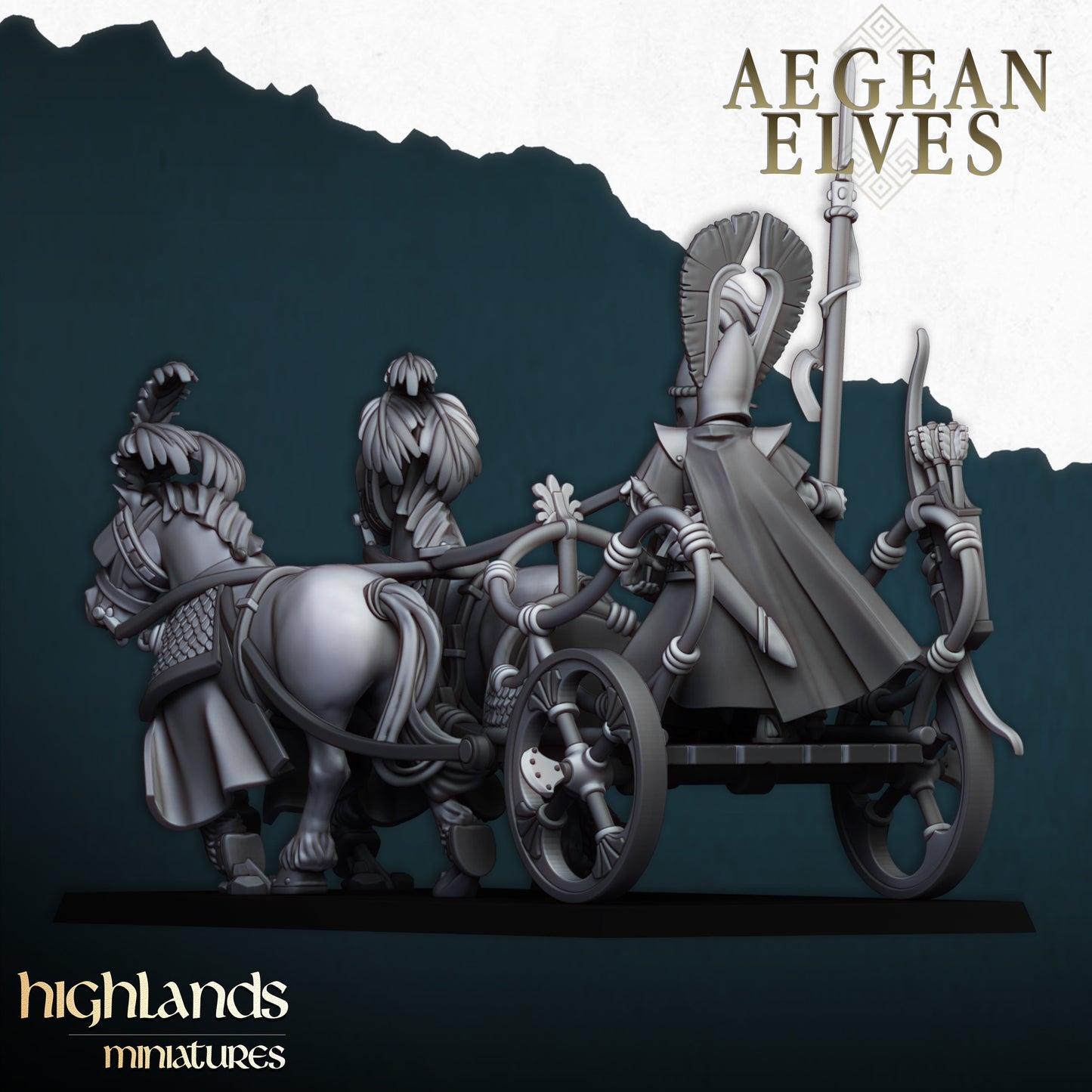 Aegean Elf Chariot - Highlands Miniatures (1)