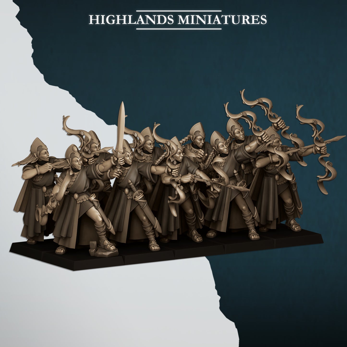 Aegean Maids with Bows - Highlands Miniatures (10)
