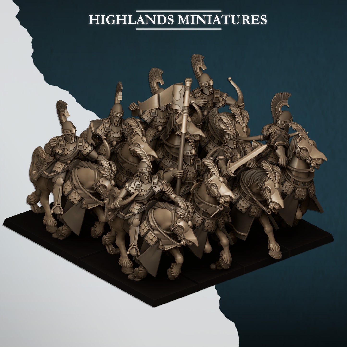 Aegean Sea Hippeis with Bows - Highlands Miniatures (5)