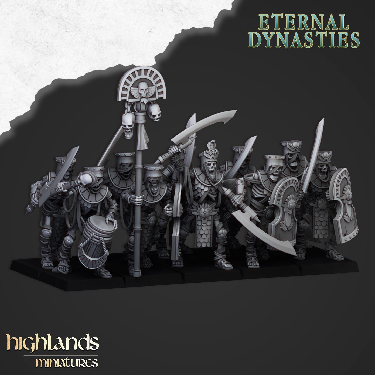Ancient Guard with Swords - Highlands Miniatures (10)