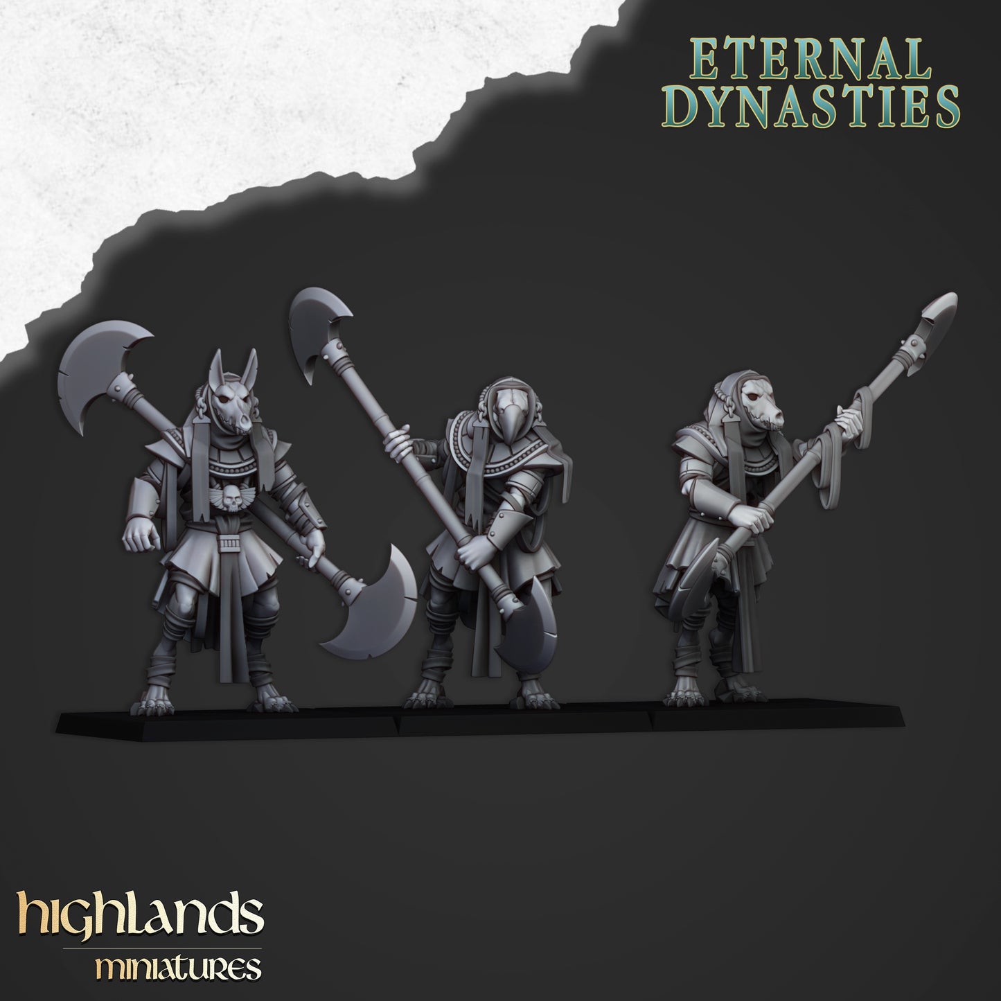 Anubis Guard with heavy weapons - Highlands Miniatures (3)
