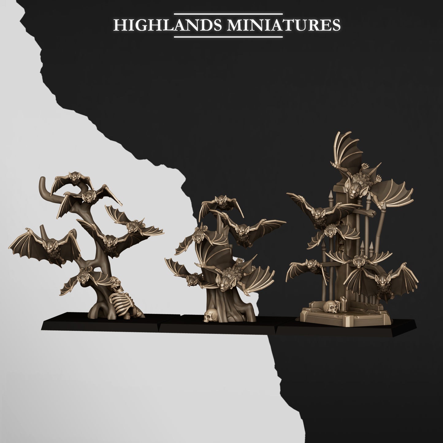 Bat Swarm - Highlands Miniatures (3)