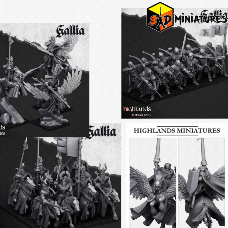 Bundle PROMO Gallia - The Medieval Kingdom - Highlands Miniatures (buy and save €€€)