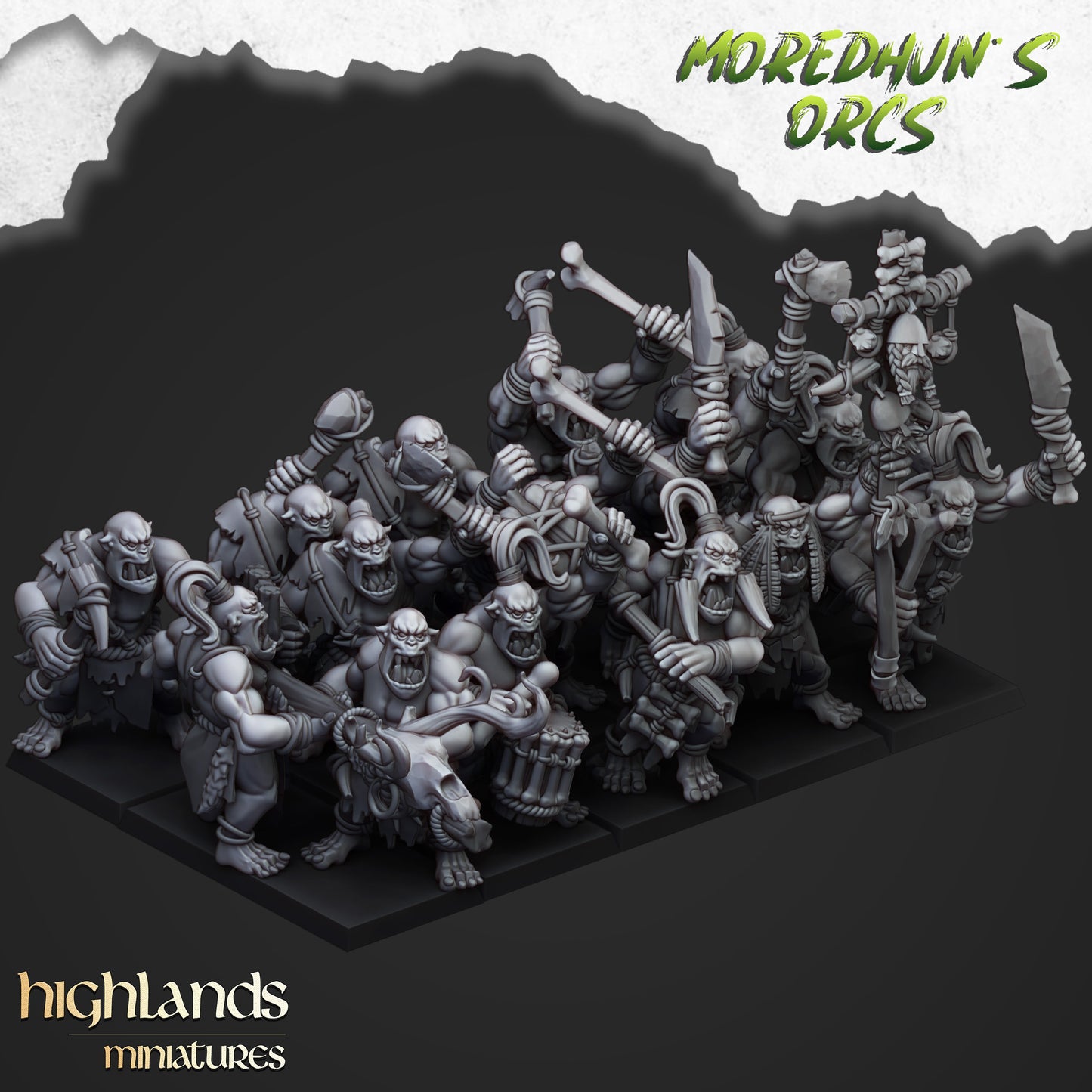 Cave Orcs - Highlands Miniatures (10)