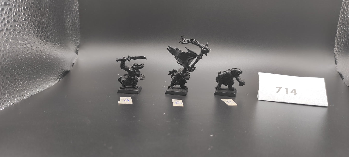 (1) Stormvermin Command Metal Skaven Warhammer Fantasy Miniatures -714-