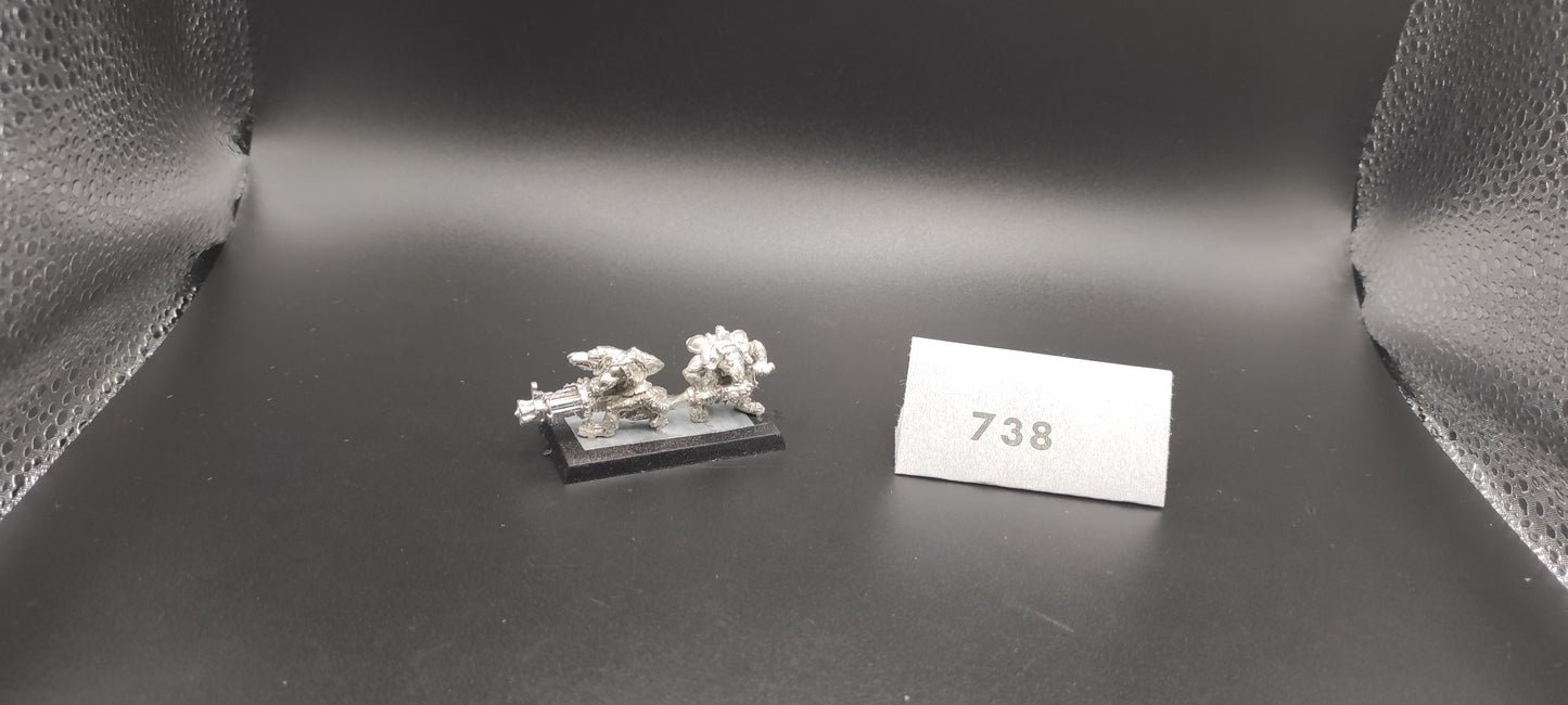 (1) Skaven Ratling Metal Warhammer Fantasy Miniatures -738-