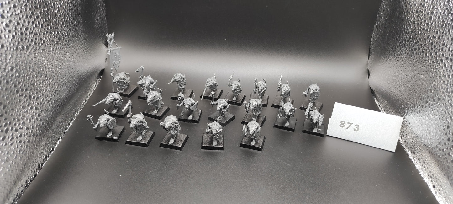 20 Clanrats Skaven Warhammer Fantasy Miniatures -873-