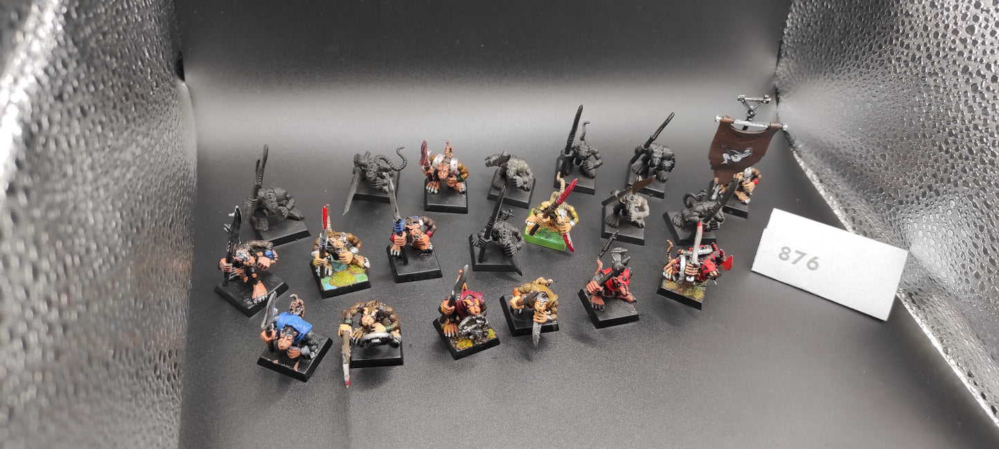 20 Clanrats Skaven Warhammer Fantasy Miniatures -876-