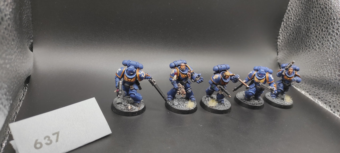 5 Assault Intercessors Space Marines Warhammer 40k -637-
