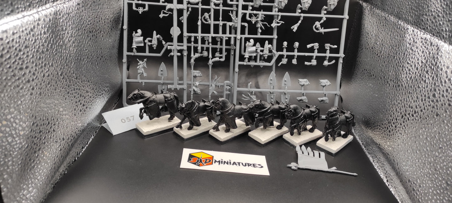 (6) Bretonnia Knights of the Realm Warhammer Fantasy Miniatures -057-