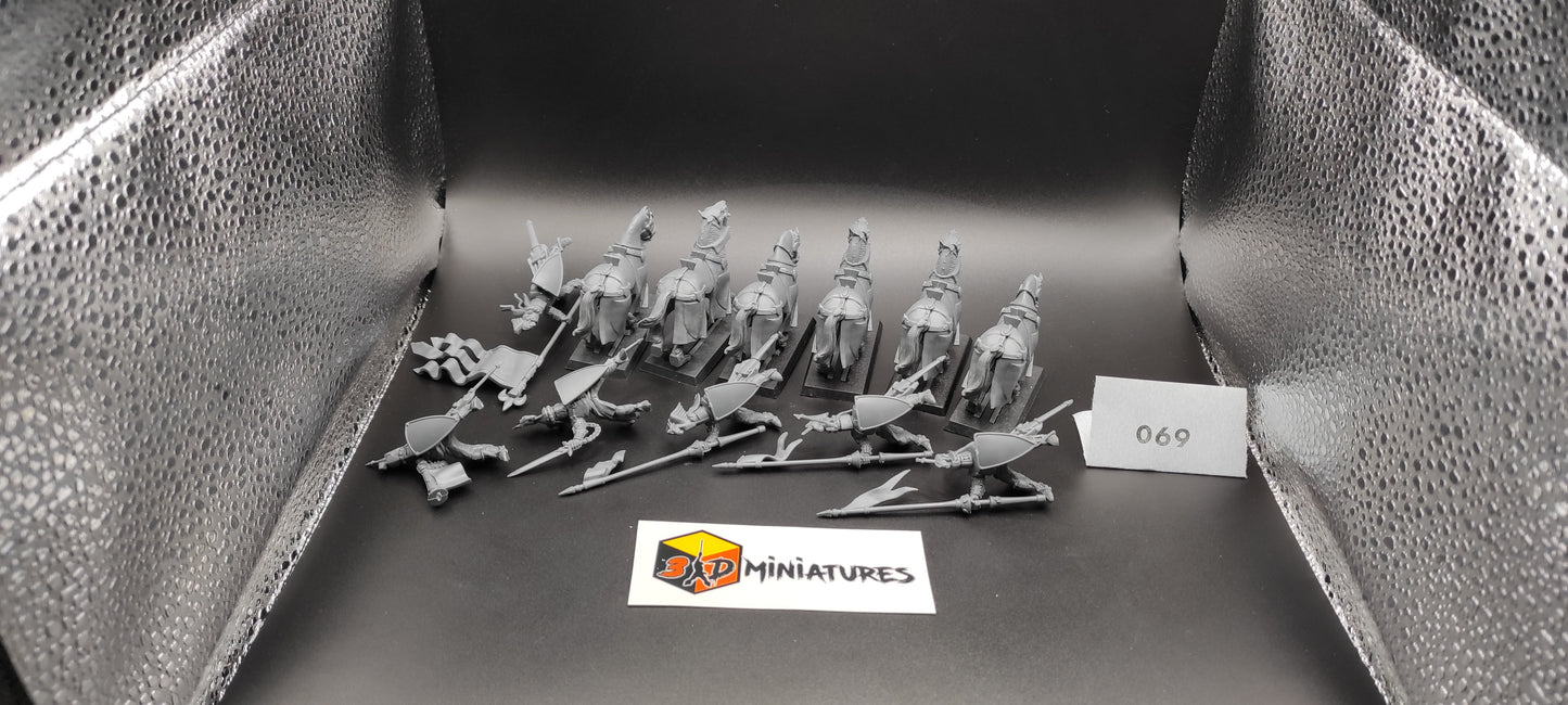 (6) Bretonnia Knights of the Realm Warhammer Fantasy Miniatures -069-