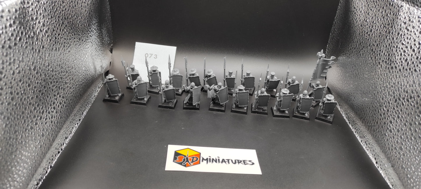 (20) Bretonnia Men-at-Arms Warhammer Fantasy Miniatures -073-