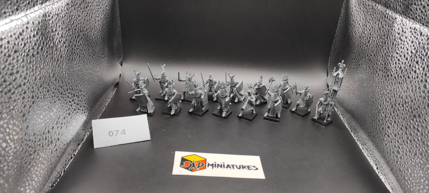 (15) Bretonnia Knights of the Realm on Foot Warhammer Fantasy Miniatures -074-