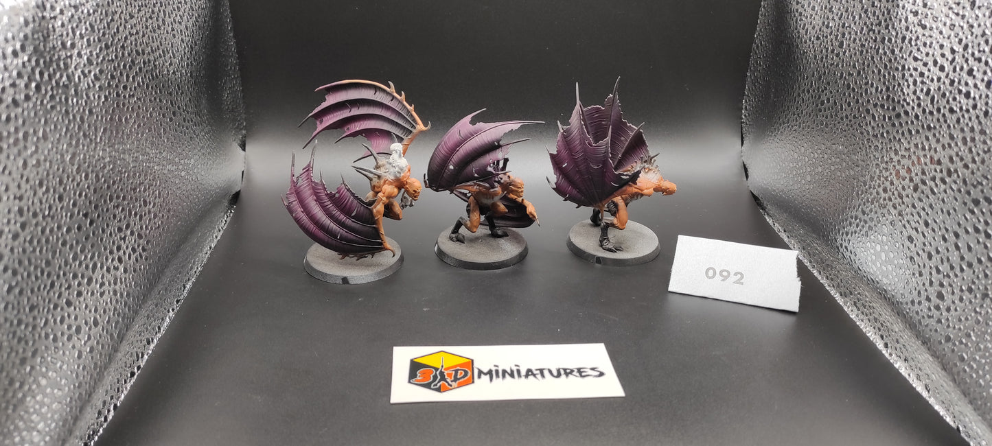 (3) Vargheists Soulblight Gravelords Warhammer Fantasy AoS Miniatures -092-