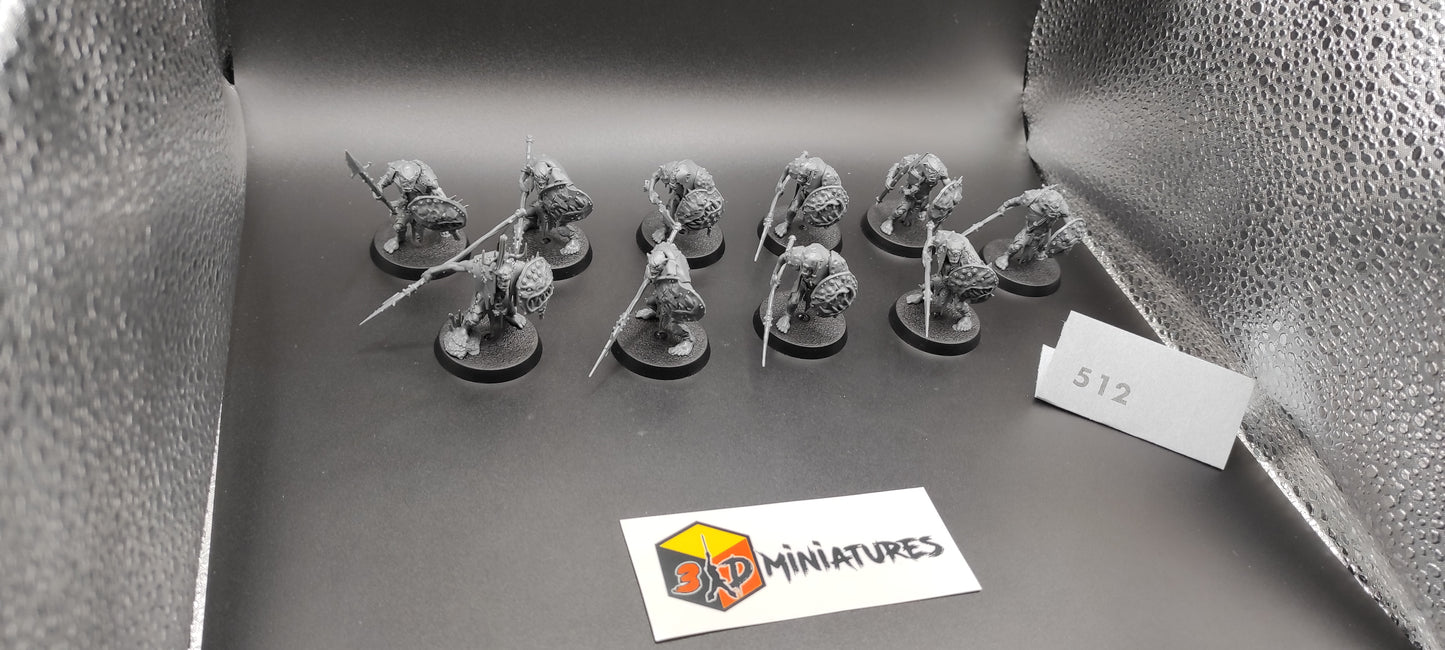 (10) Gutrippaz Orruk Warclans Warhammer Fantasy AoS Miniatures -512-