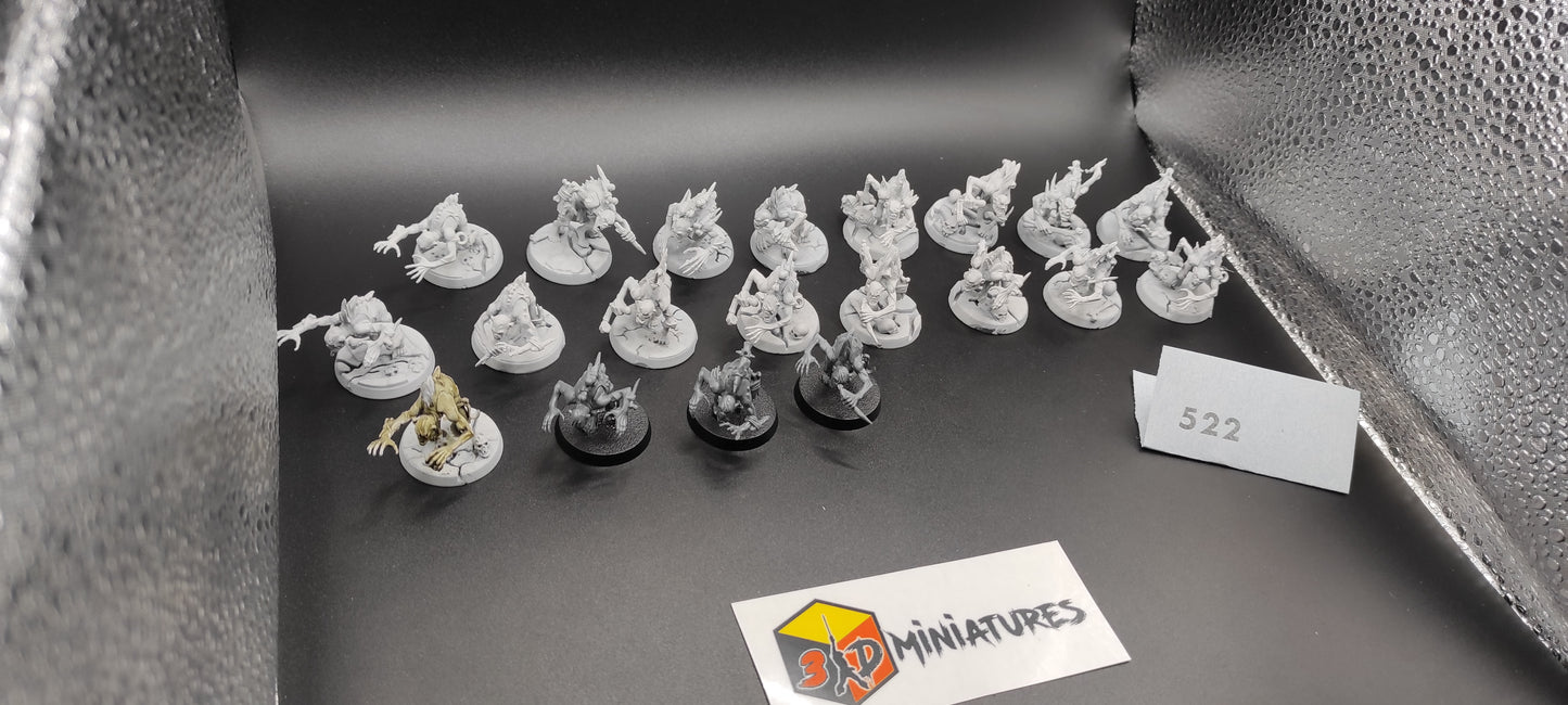 (20) Crypt Ghouls Flesh-eater Courts Warhammer Fantasy AoS Miniatures -522-