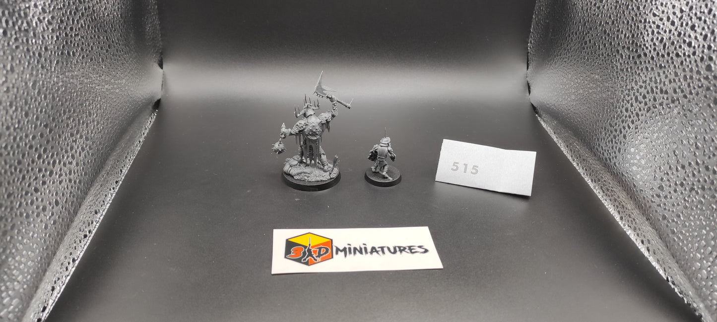 (1) killa boss and stab grot Orruk Warclans Warhammer Fantasy AoS Miniatures -515-