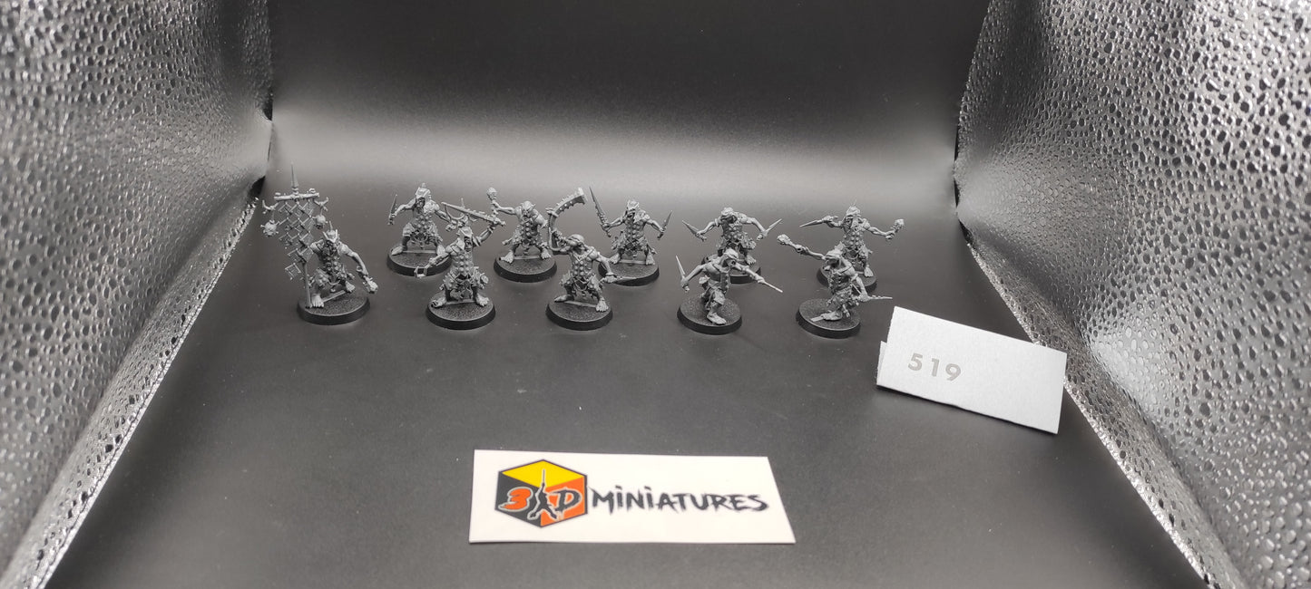 (10) Hobgrot Slittaz Orruk Warclans Warhammer Fantasy AoS Miniatures -519-