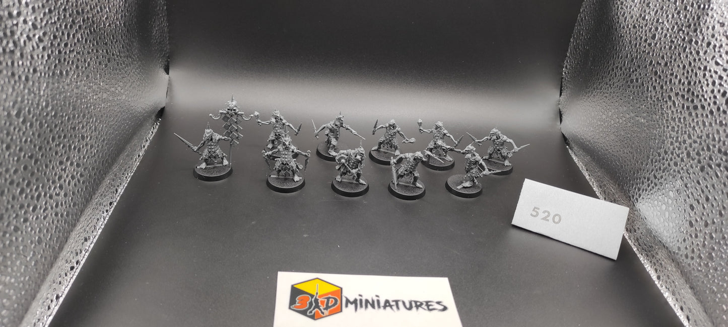 (10) Hobgrot Slittaz Orruk Warclans Warhammer Fantasy AoS Miniatures -520-