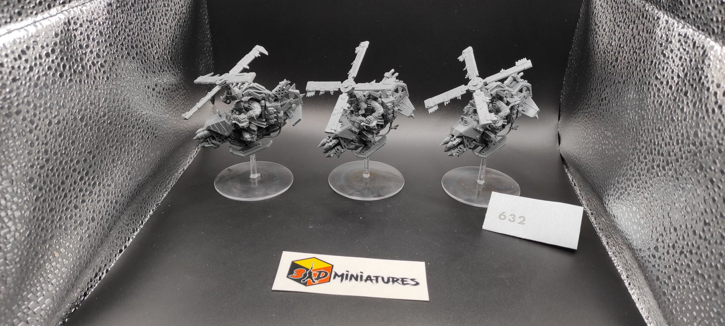 (3) Deffkoptas Orks Warhammer 40k -632-