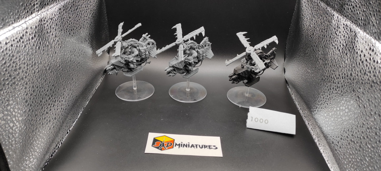 (3) Deffkoptas Orks Warhammer 40k -1000-