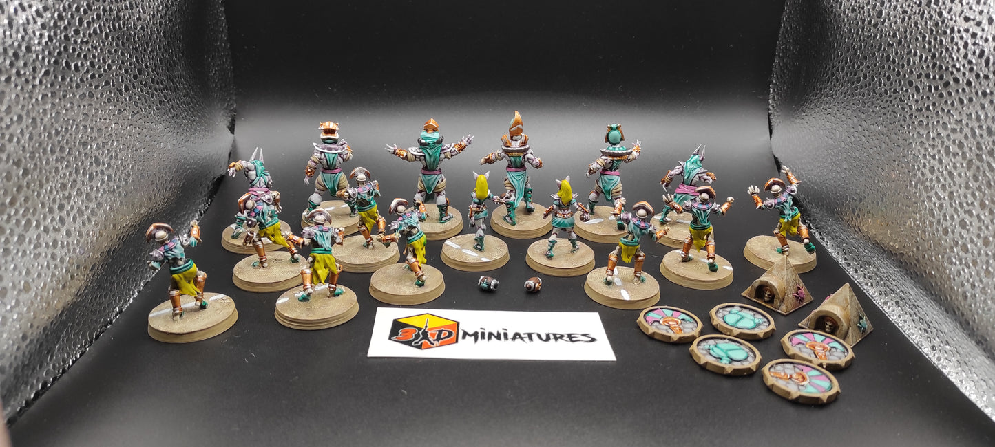 Compatible second hand blood bowl Fantasy Football Team Khemri Resin Resin Painted-on-Demand