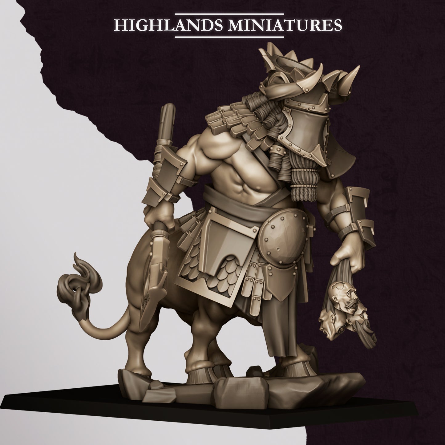 Marduk KURASIKKU Great Minotaur Hero - Highlands Miniatures (1)