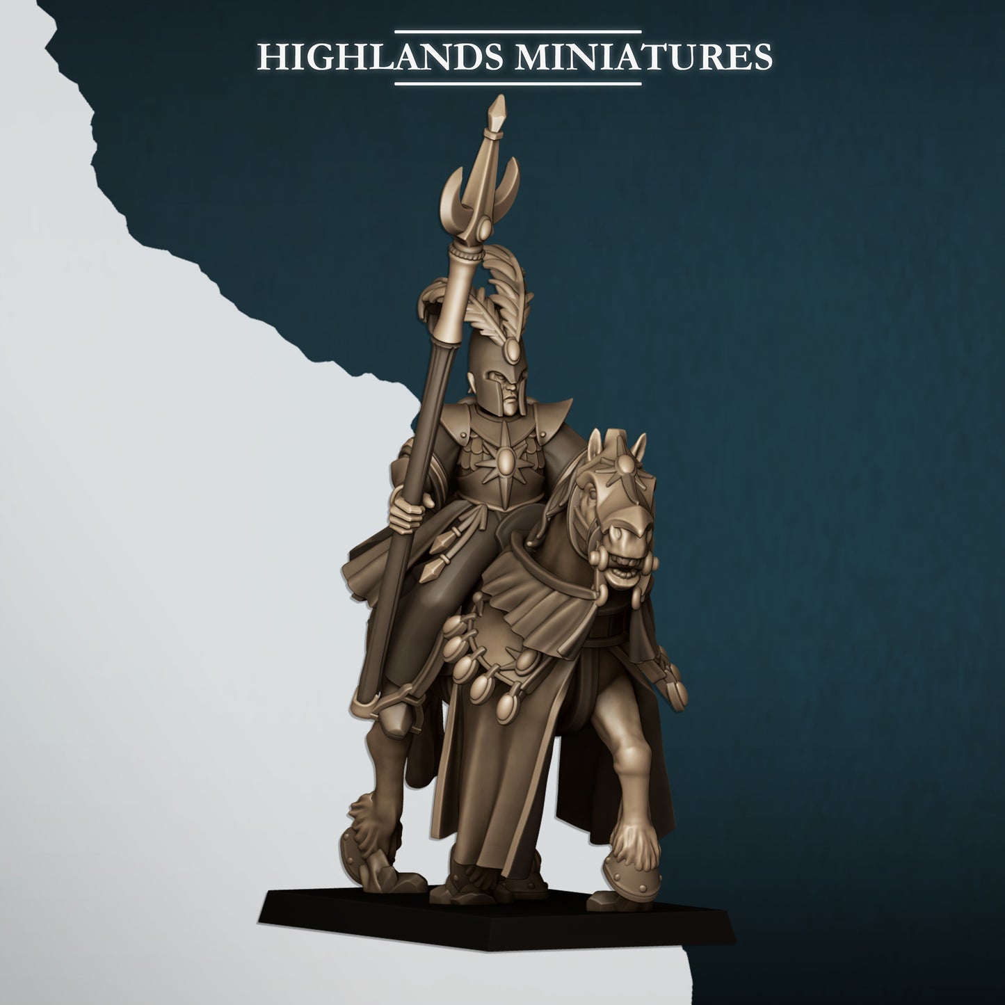 Mounted Aegean Mage - Highlands Miniatures (1)